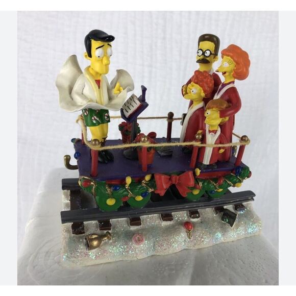The Simpsons Christmas Hawthorne Village “ A Season Full Of Surprises” Figures - Picture 8 of 9